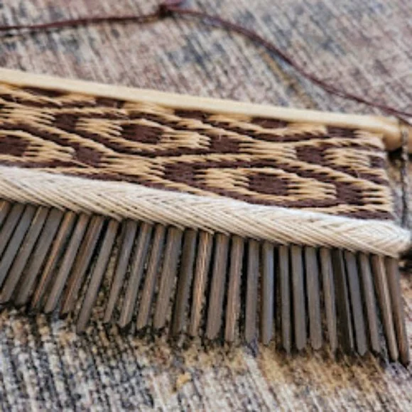 Native South American Indian Tribal Comb Bone Bamboo Wood Collection Gallery